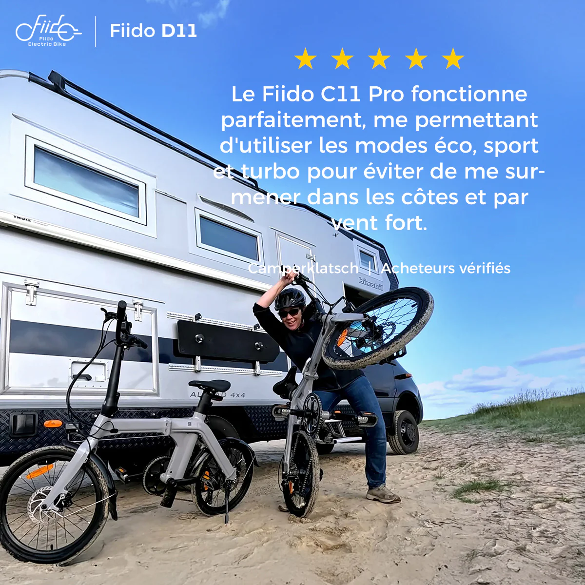 Fiido D11 Vélo électrique Pliant Urbain - Image 5